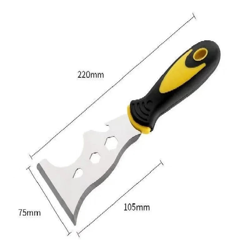 15-in-1 Multi-Use Putty Knife, Stainless Steel Paint Scraper