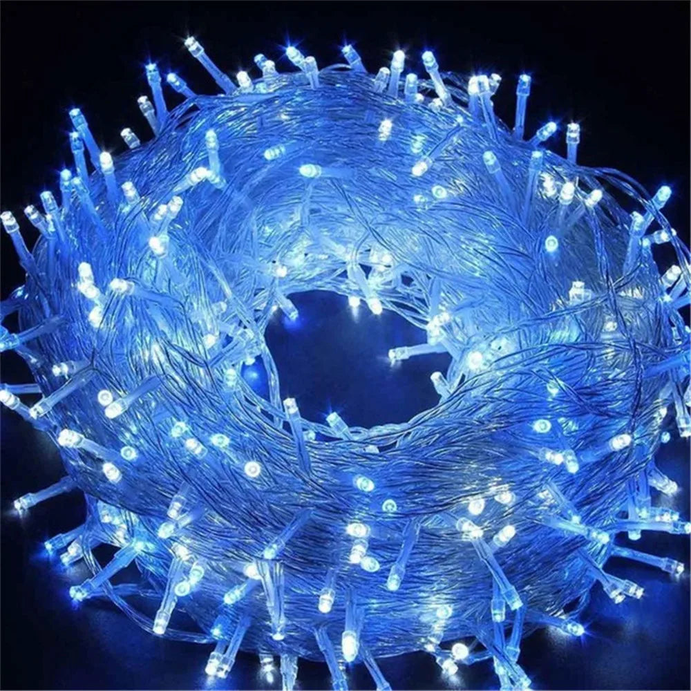 Christmas Lights 5M 10M 20M 30M 50M 100M Led String Fairy Light 8 Modes Christmas Lights For Patio Wedding Party Holiday Lights