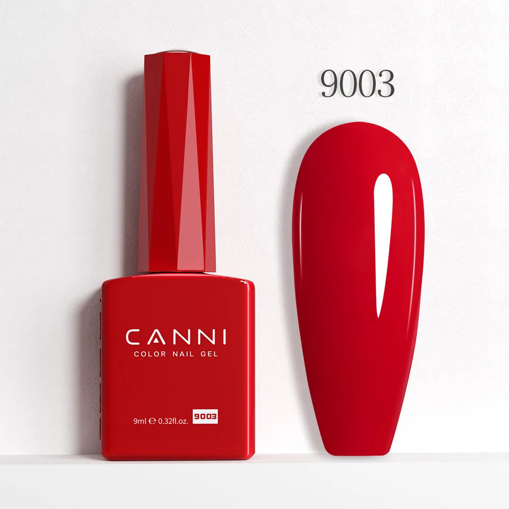 CANNI Gel Nail Polish TPO/HEMA FREE Gorgeous Christmas Red Color Winter Nails Full Coverage Soak Off UV LED Semi Permanent Gel