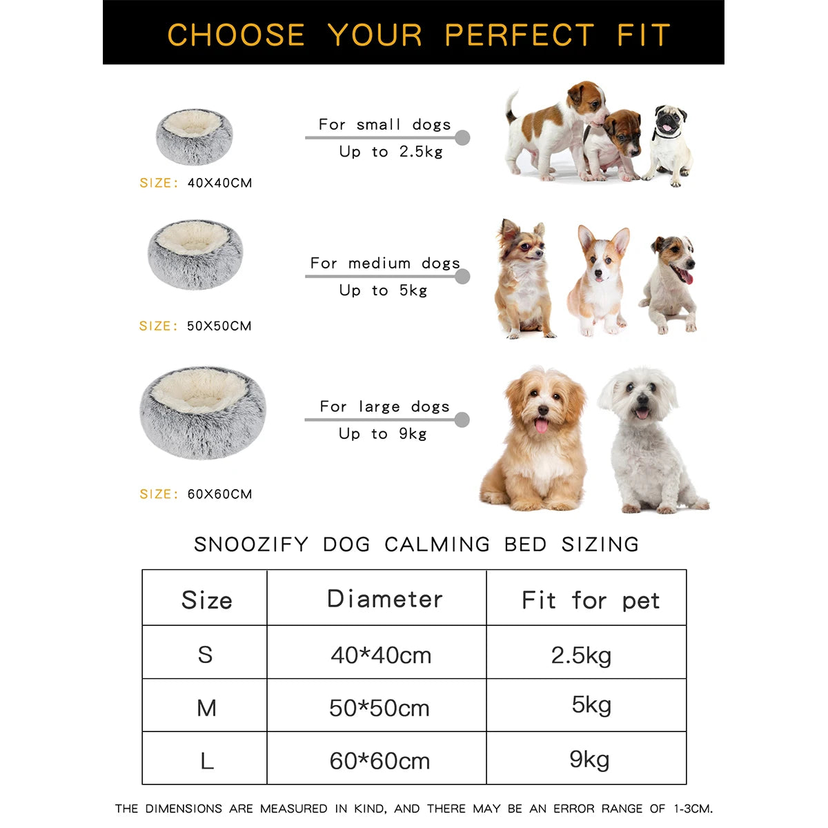 Donut Dog Bed - Round Plush Calming Bed for Large Dogs – photo 6