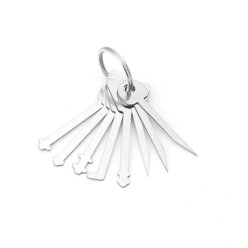 Master Keys Skeleton Lock Hook Warded Pick Open Doors Key Set Tools for Door Lock Opening Keychain Master Key To Open All Doors