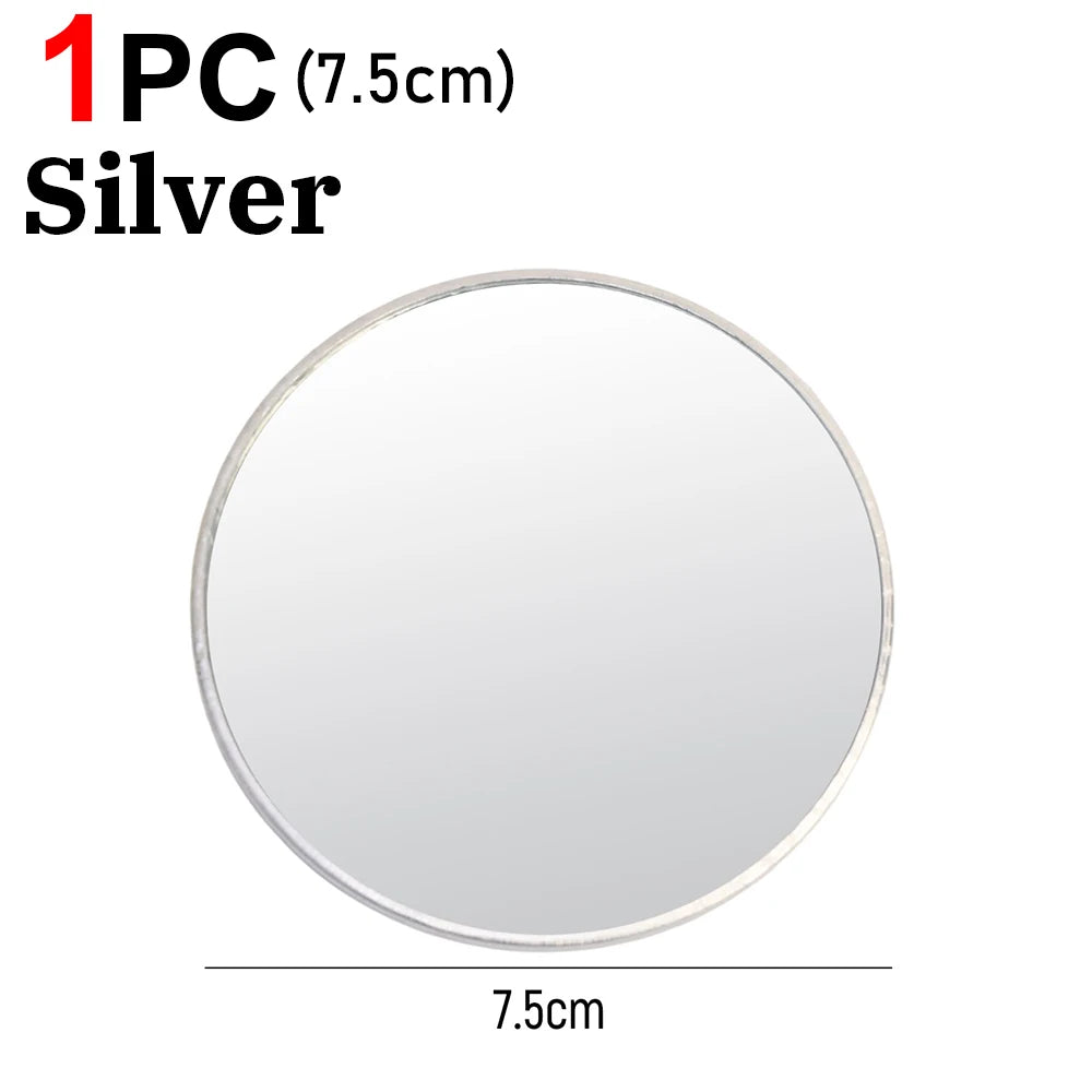Round Convex Mirror Travel Selfie Photo Props HD Clear Mirror Portable Makeup Mirror Handheld Photography TikTok INS Mirrors