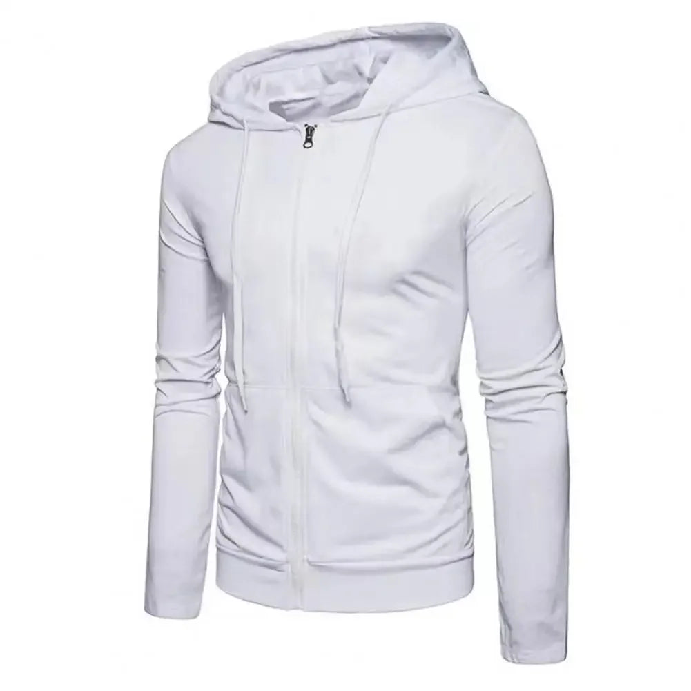 Men's Fleece Zip-Up Hoodie - Loose Casual Hooded Jacket - photo 7