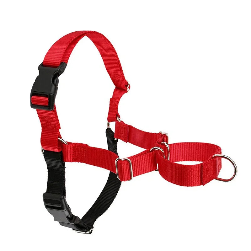 Medium Big Dogs Vest Harness Anti Break Solid Nylon Chest Traction Durable Husky Adjustable Walking Training Pet Accessories