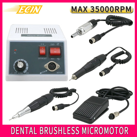 ECIN Dental Marathon Micromotor 35000RPM E TYPE 18 102 204 Handle Handpiece Polisher Grinder Lab Equipment Dentist Clinic Tools