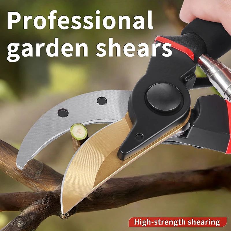 【Effort-Saving Design】Gardening Scissors Branch Pruner, Fine Craftsmanship Garden Pruning Shears, Fruit Tree Pruner, Household Landscaping Pruning Tool, Heavy-Duty Sk5 Blade Pruning Shears