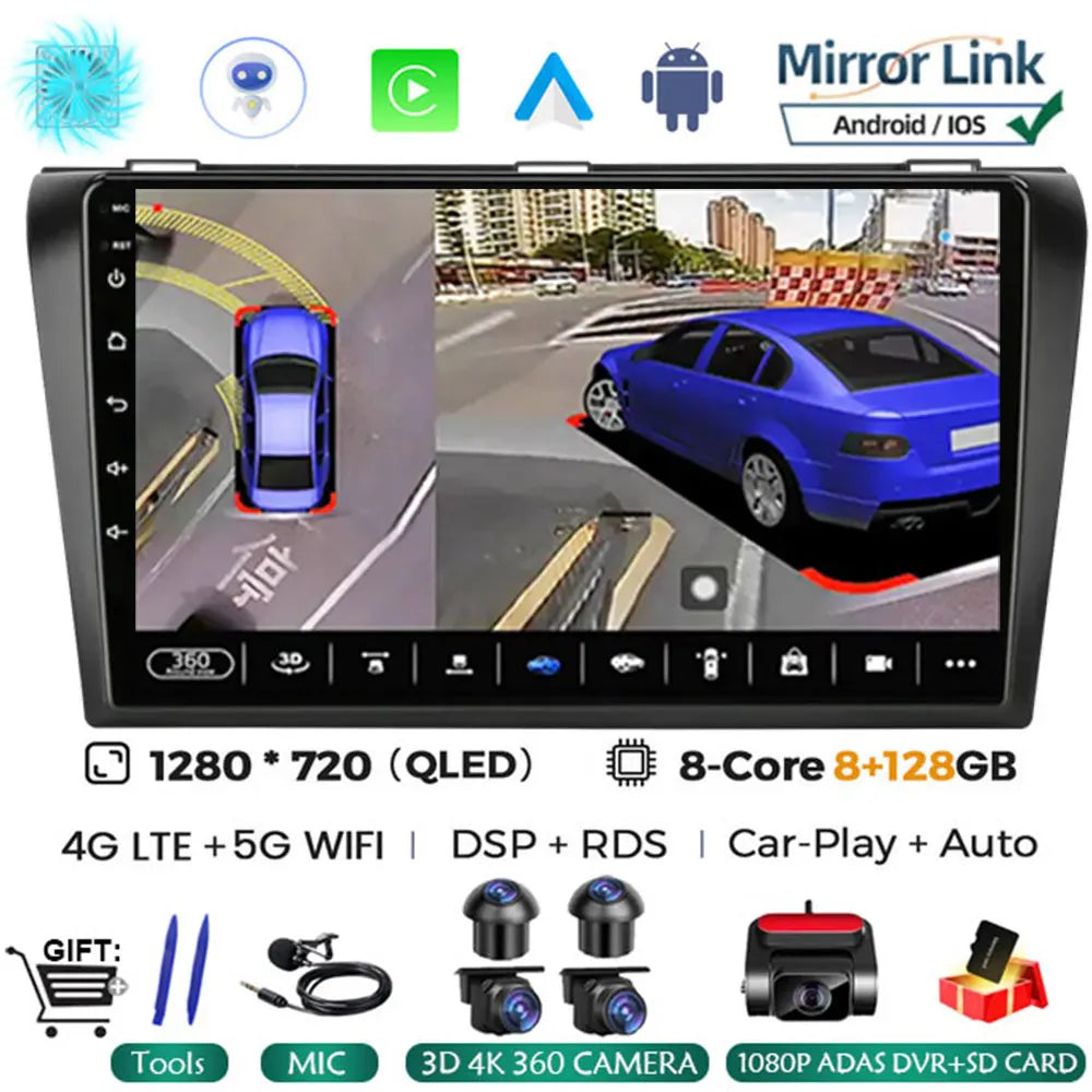 Android 16 Car Radio For Mazda 3 2026 2026 2026 2026 2026 2026 2din with BOSE Multimedia Player Carplay Stereo GPS Head Unit