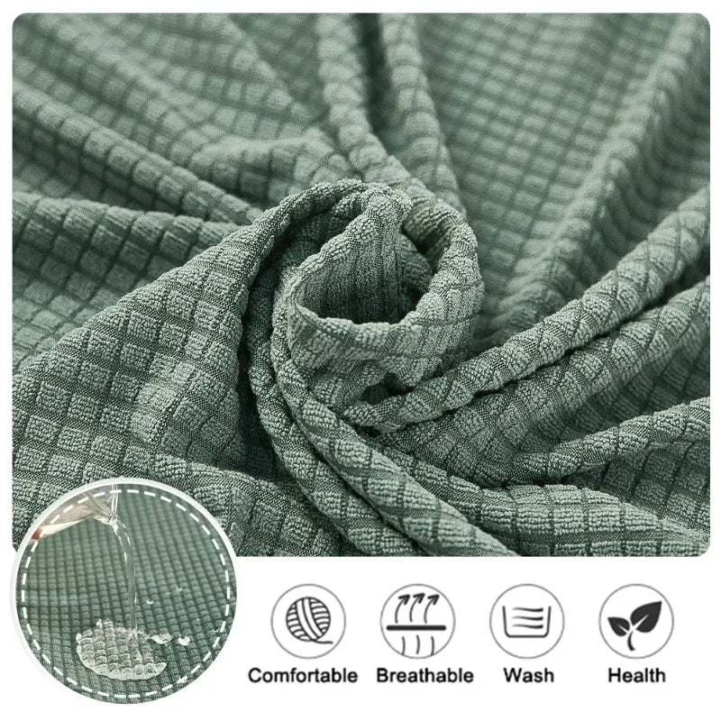 Waterproof Plain Sofa Cushion Cover Jacquard Elastic Sofa Slipcovers for Living Room Chaise Lounge L-shaped Sofa Seat Cover
