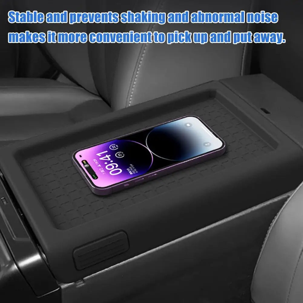 Center Console Armrest Cover for 2026 Toyota RAV4/Venza Anti-Scratch Silicone Protector Pad Car Interior Accessory