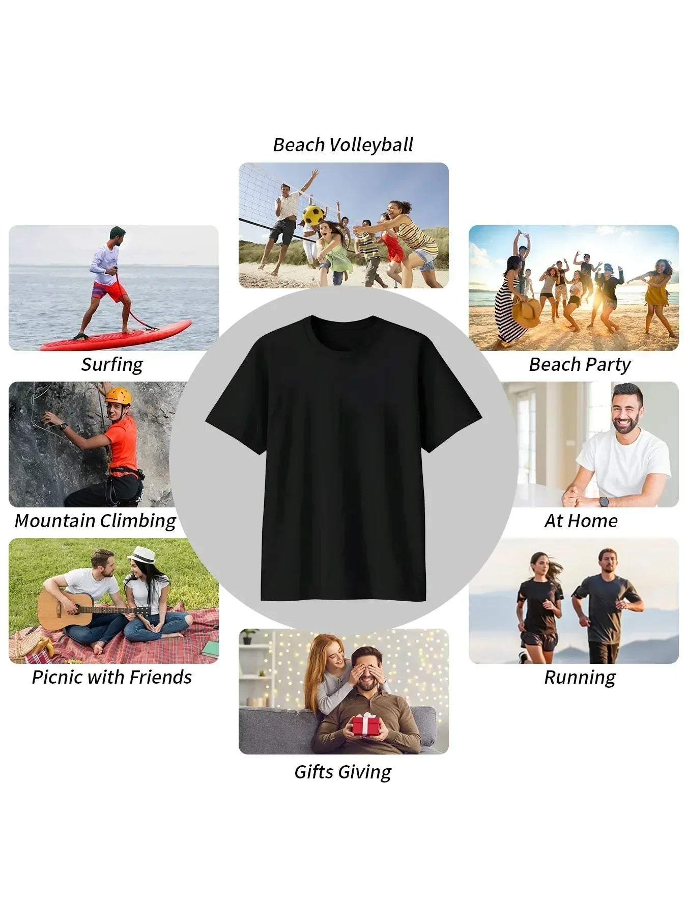 MMAlto Men's Luxury Letter Print T-Shirt – 100% Cotton Short Sleeve Crew Neck Tee | Casual Streetwear S–XXXL