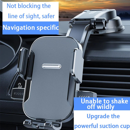 Adjustable Car Phone Mount - Multi-Scenario Suction Cup Holder for Navigation