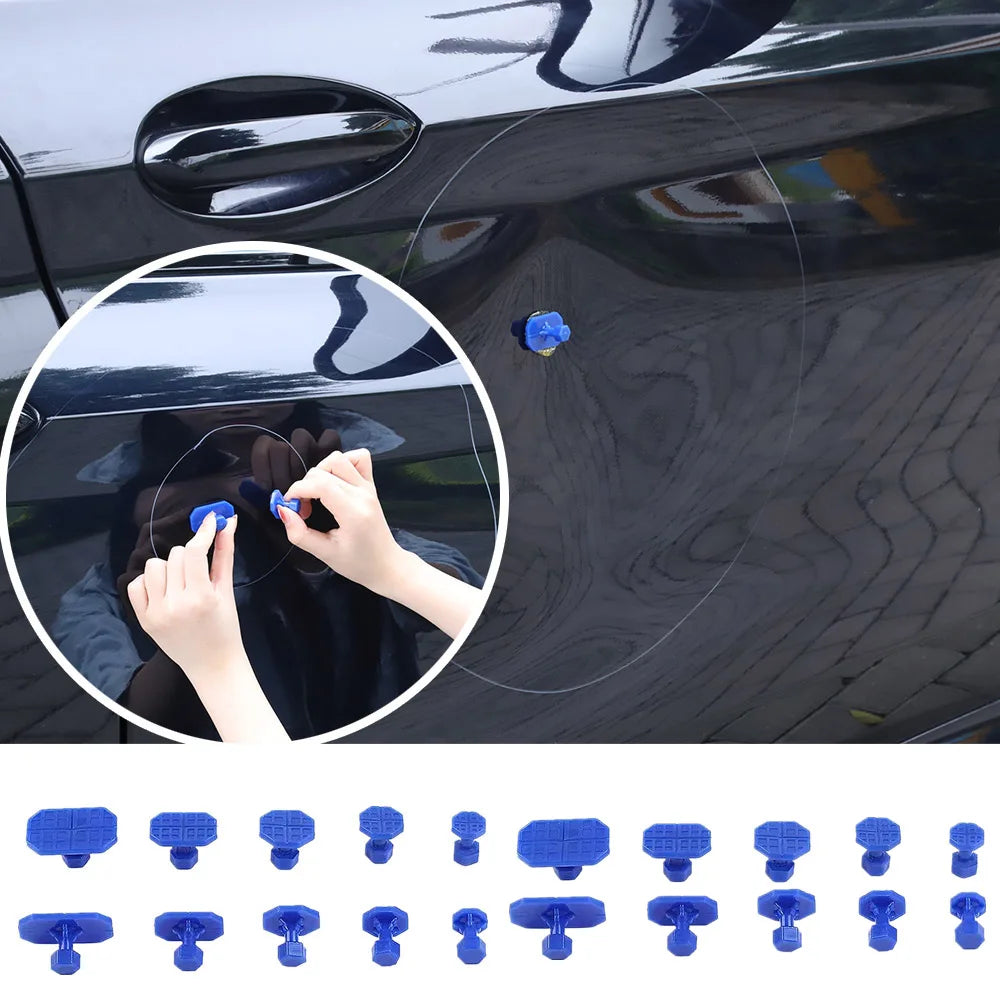 Paintless Dent Removal Kit – 27 & 43-Piece PDR Tool Set with Suction Cup & Slide Hammer | Fix Car Dents & Hail Damage at Home
