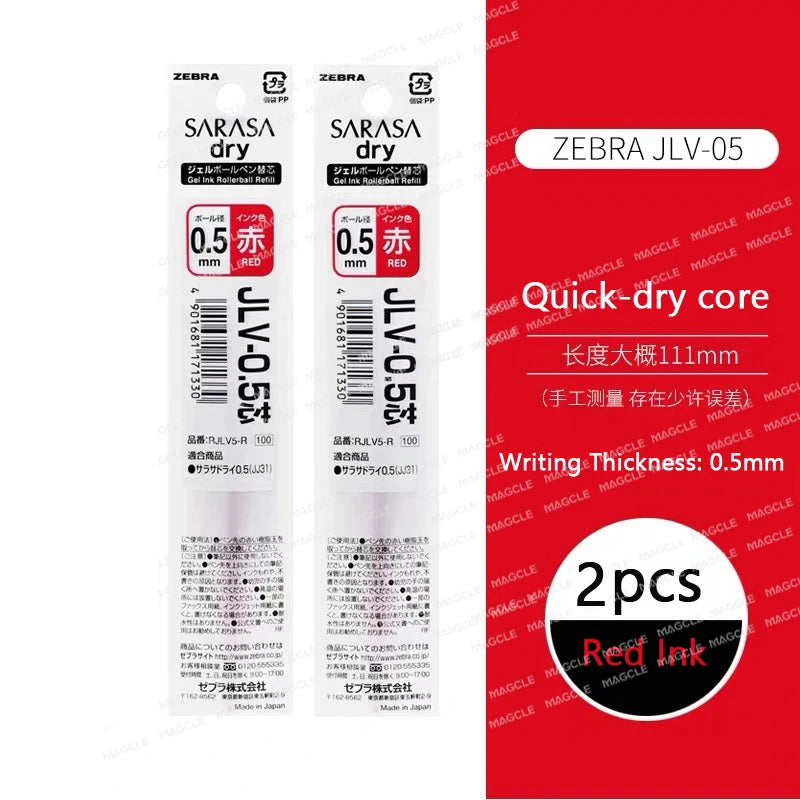 Zebra Japan SARASA Quick-Drying Neutral Pen JJZ49 0.4 Girfit Grip 0.5mm Signing Stylo Back to school aesthetic supplies statione