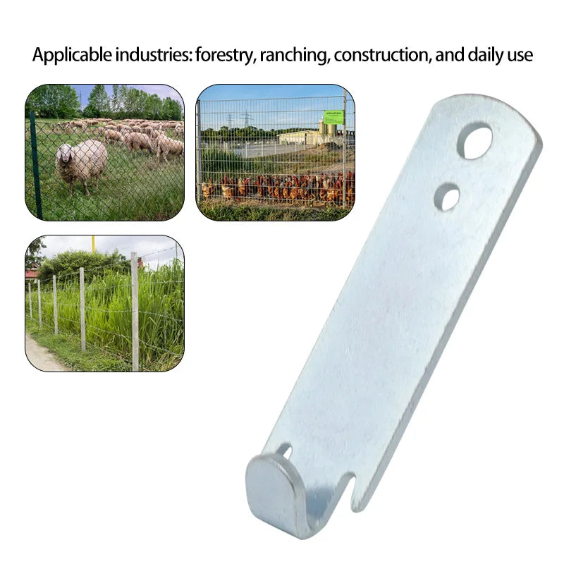 2PCs Fence Wire Twist Fence Wire Twister Tensioning Tool Barb Wire for Garden Pocket Size Steel Rust Resistant