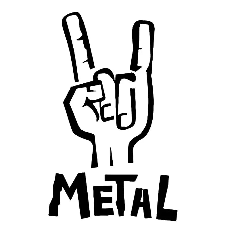 LYKX Enhance Your Ride with Heavy Metal Electric Bass Guitar Rock Car Sticker