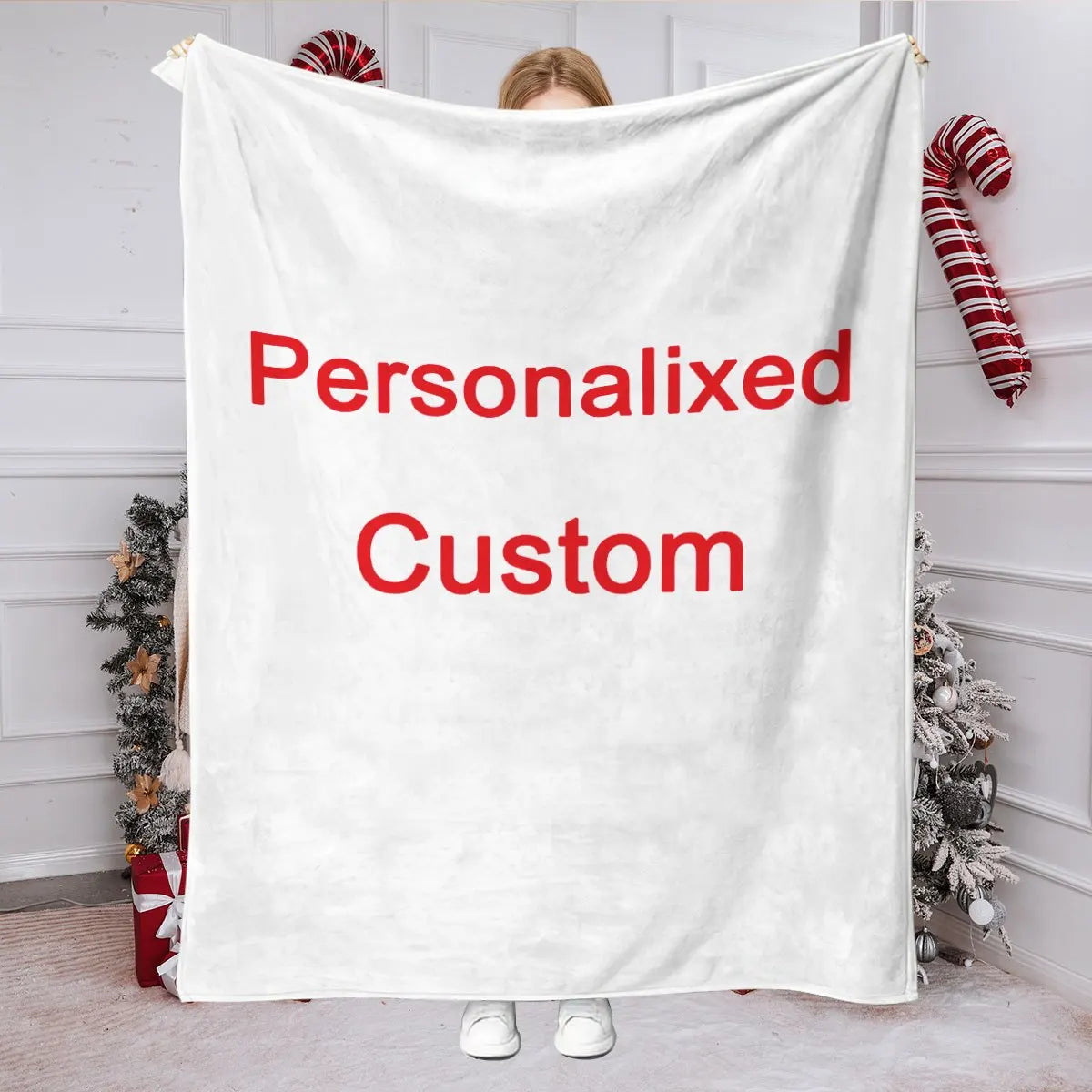 Custom Photo Flannel Blanket, Upload Your Image
