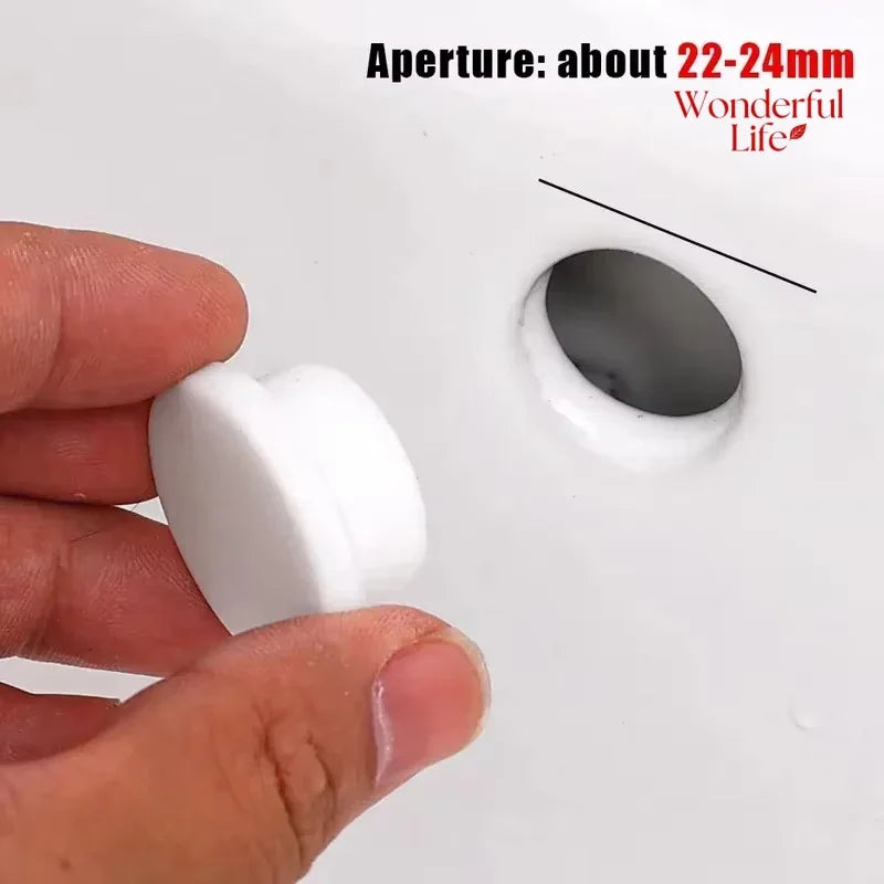Wash Basin Overflow Cover Kitchen Bathroom Sink Hole Plug Water Level Rise Overflow Water Plug Bathtub Drainage Cover