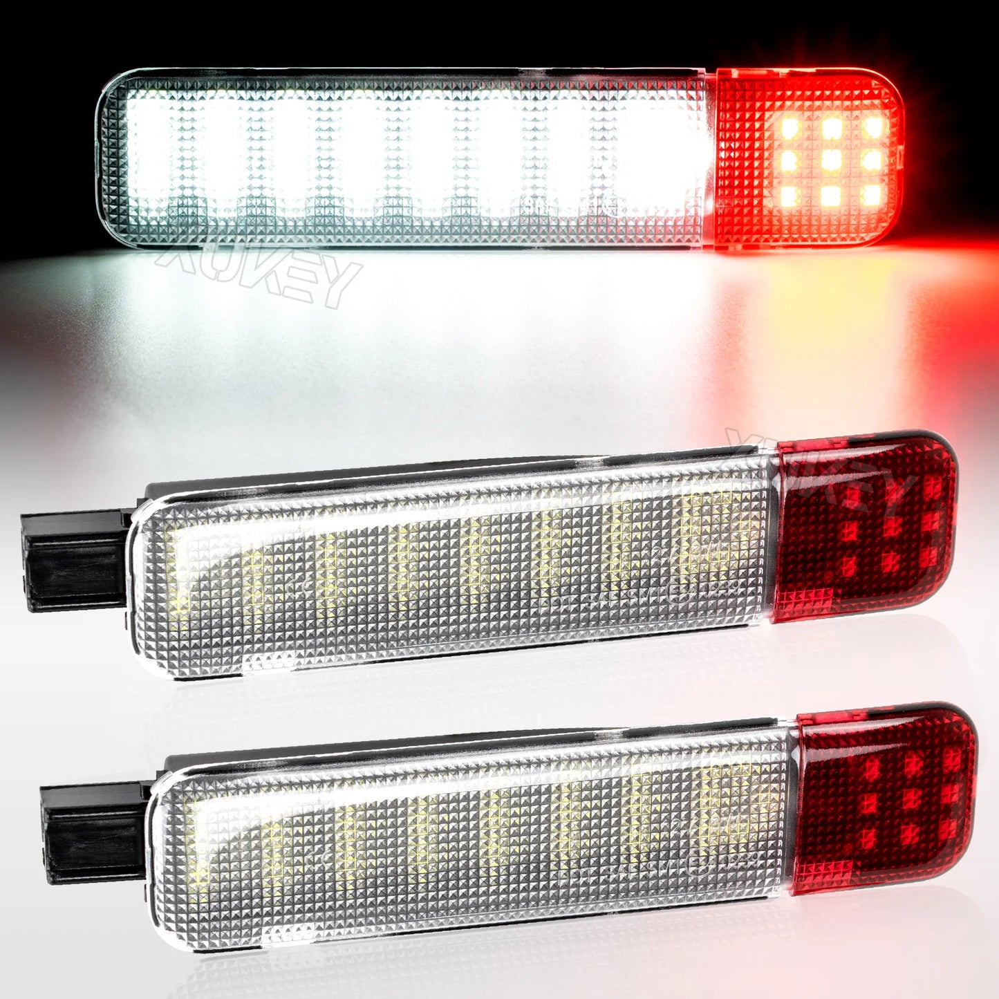 LED Door Courtesy & Warning Lights, White/Red (2-Pack) — Chevrolet Silverado 1500/2500/3500 (1997–2020)