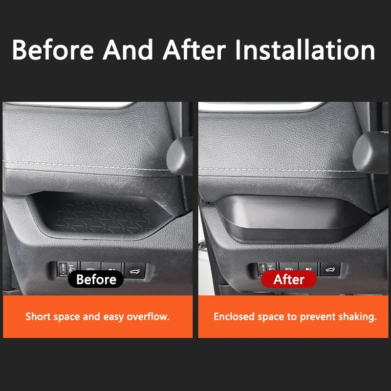 Car Hidden Storage Box Console Tray Glove Compartment Organizer for Toyota RAV4 2020-2025