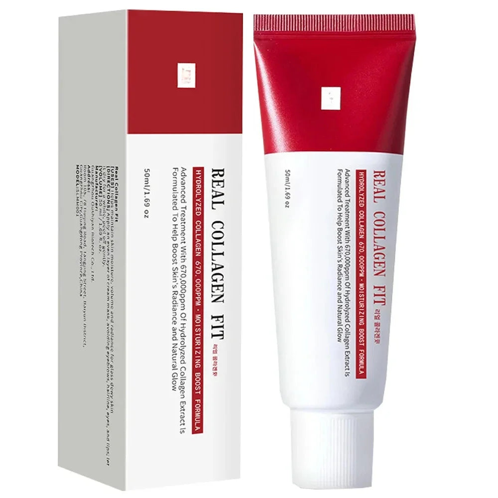 Real Collagen Fit Wrapping Peel-Off Face Mask 670,000ppm – Glass Skin, Hydrating, Firming & Elasticity Boost | 1, 3, 5, 10 & 22 Pcs