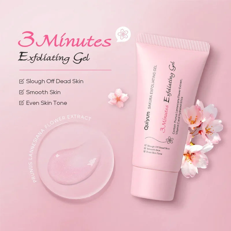 Sakura Exfoliating Peeling Gel Facial Scrub Moisturizing  Nourishing Repair Scrubs Face Cream Beauty Skin Care30g/50g