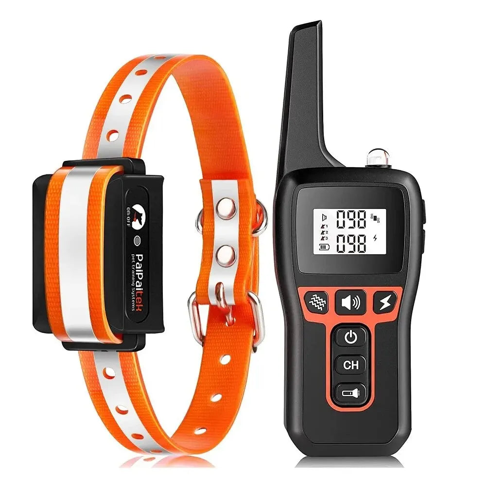 1000M Waterproof Rechargeable Dog Training Collar – Remote & Auto Bark Control | Universal Fit (7 Colors)