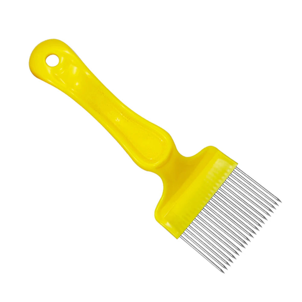Beekeeping Honey Uncapping Spatula — 21-Needle Stainless Steel Hive Tool