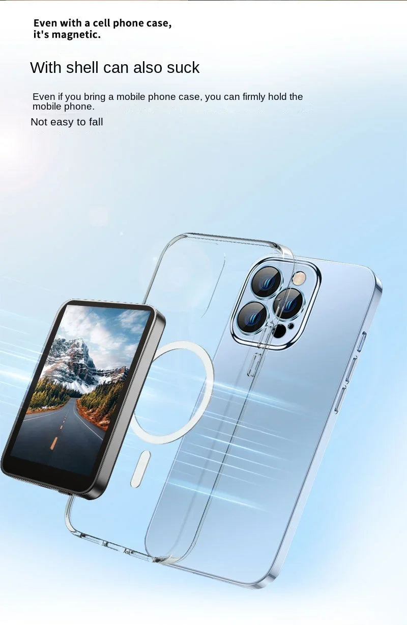 Wireless Monitor Rear Camera Screen Smartphone Selfie Magnetic Screen For Vlog Live Stream Video Recording Outdoor Selfie tool