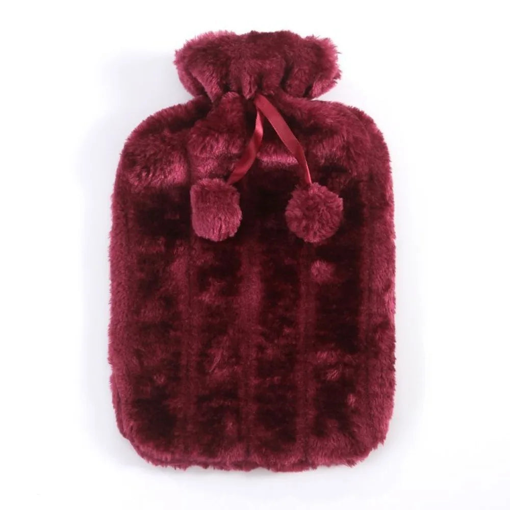 Plush Hot Water Bottle with Removable Cover - Washable Hand and Feet Warmer - photo 12