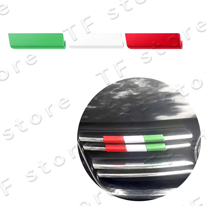 Car Flag Logo Grill Cover Trim for Peugeot Models 2008-5008