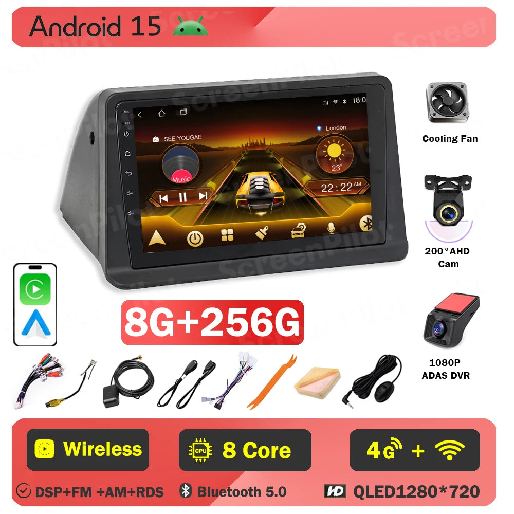 Android 16 For Mitsubishi Pajero 2 V30 V40 V20 1991-2004 Car Radio 2 din Multimedia Video Player Carplay Bluetooth 8 Core 5G DSP