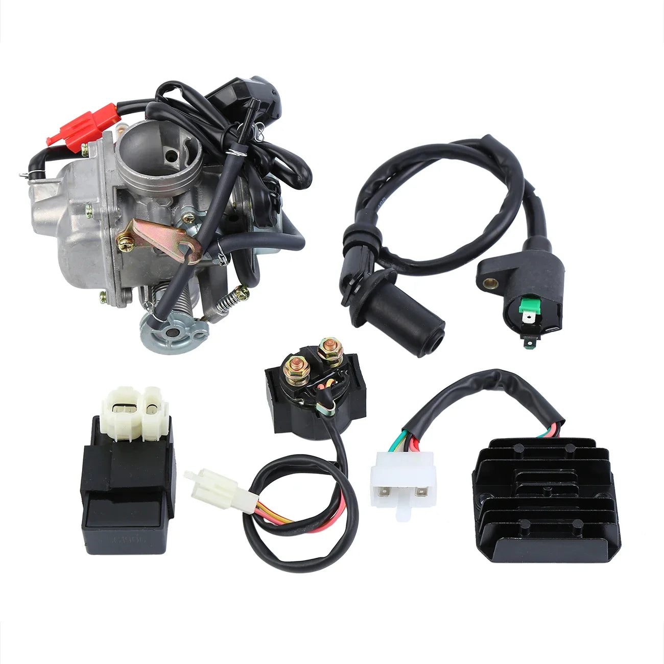 150cc Engine Assembly 4-Stroke GY6 Single Cylinder Motor Air Cooled Engine Set Short Case For Scooter ATV Go Kart 157QMJ