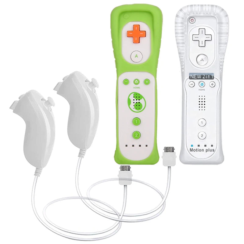 1 Set/2 Set Remote Controller with Nunchuck Controller for Wii Games Control for Wii Console Wireless Gamepad with Motion Plus