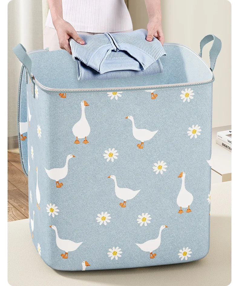 1Pc Pouch Storage Bag Waterproof Material High-Capacity Used To Store Daily Necessities Foldable  ﻿