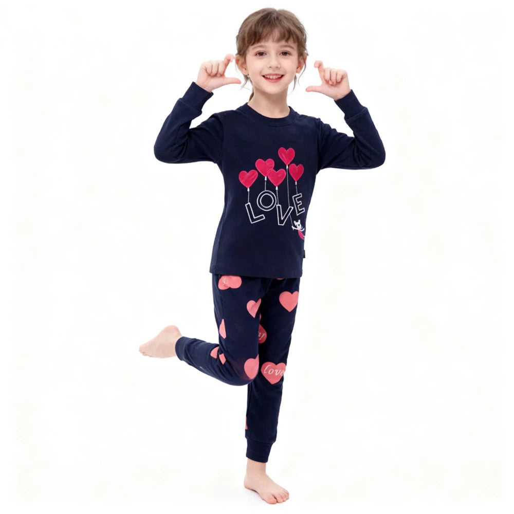 Kids Animal Embroidered Pajama Set - Soft Two-Piece Sleepwear - photo 9