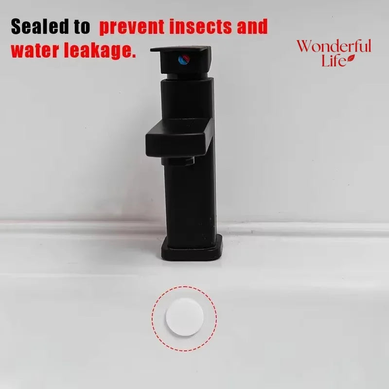 Wash Basin Overflow Cover Kitchen Bathroom Sink Hole Plug Water Level Rise Overflow Water Plug Bathtub Drainage Cover