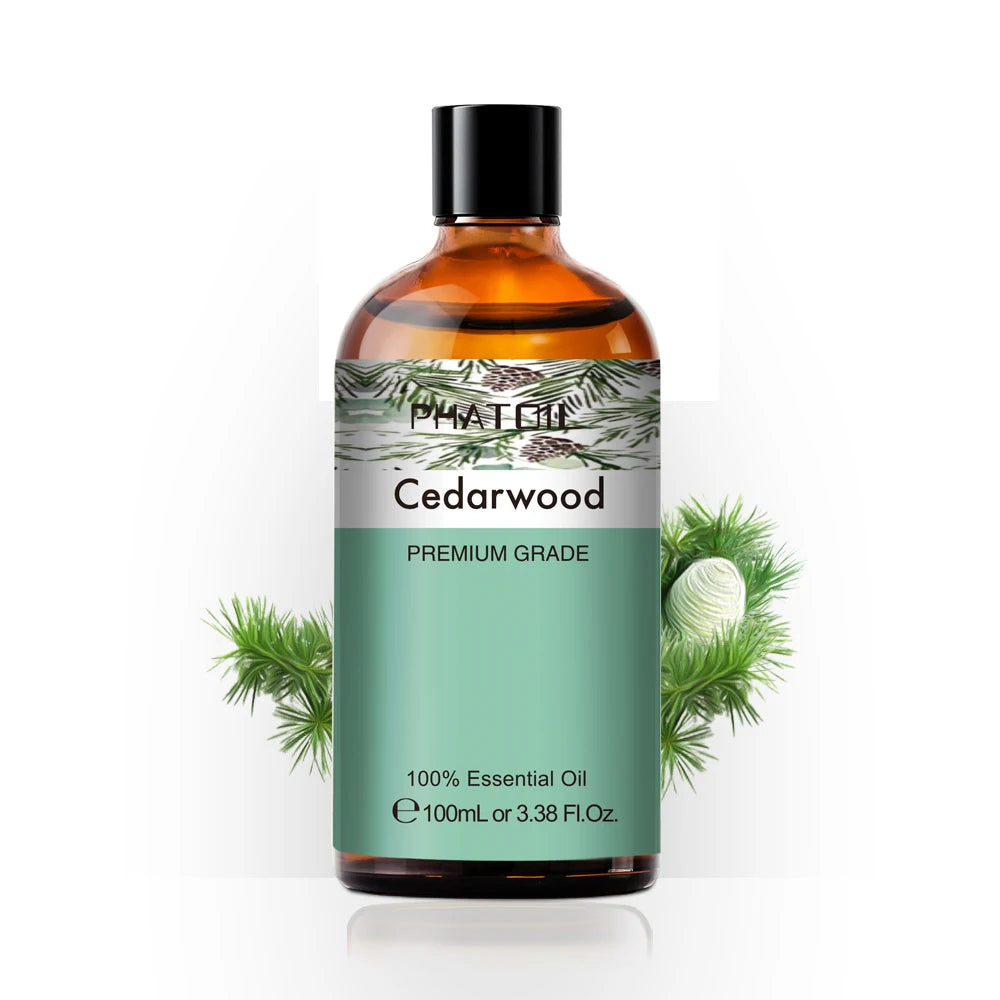 100ml Pure Essential Oil for Diffusers — Aromatherapy (Lavender, Rose, Peppermint & More)
