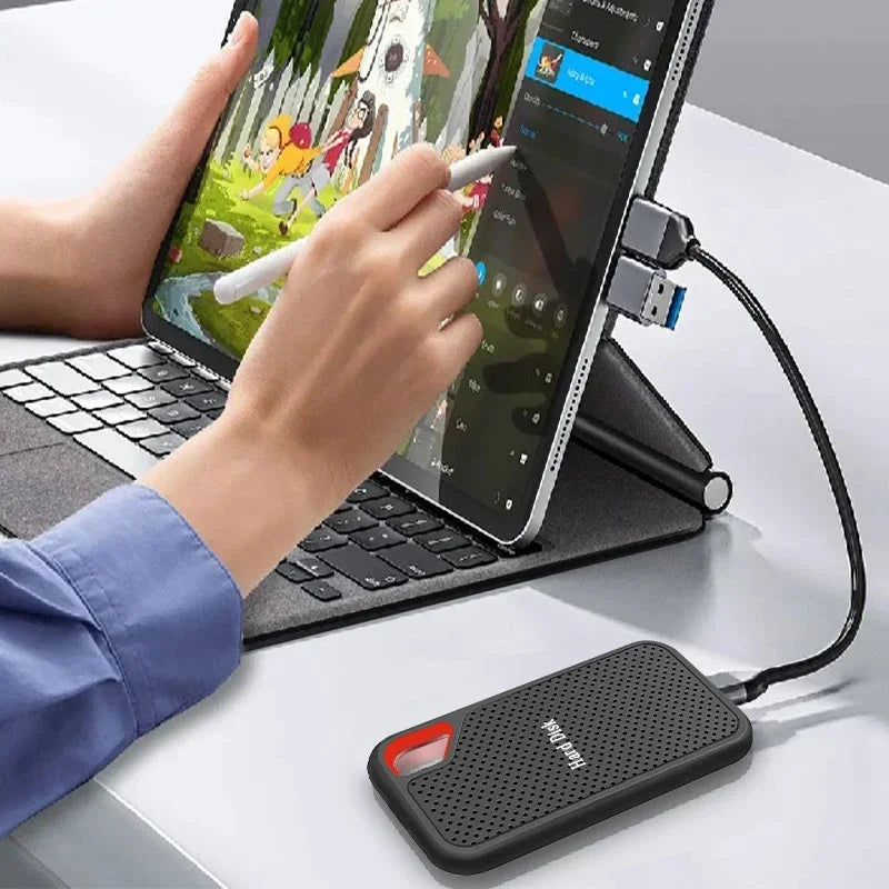 Portable SSD 1TB Original High Speed Hard Disk 4TB External Hard Drive 256TB USB3.1 Solid State Disk for Laptop/Phone/MAC/PC