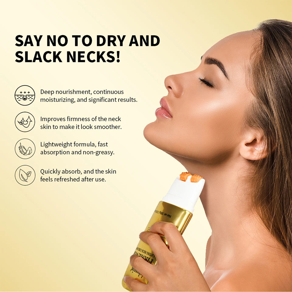 AH-8 Firming Non-Sticky Neck Cream deeply moisturizes, smoothes and refines the skin with a light texture neck cream.