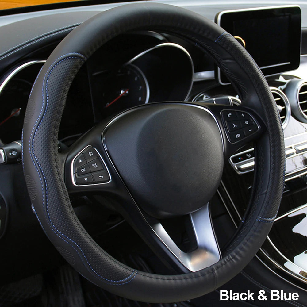 10 Colors Car Steering Wheel Cover Universal Volant Braid on the Steering-wheel Fashion Non-slip Funda Volante Auto Car Styling