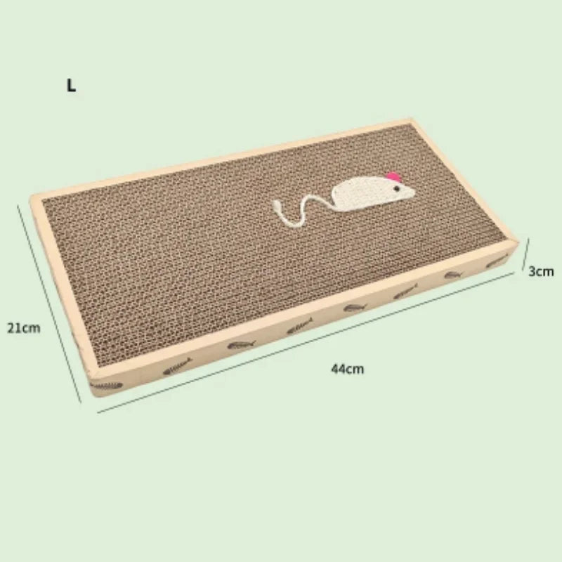 Pet Cat Scratching Board Cardboard Mat Scraper Grinding Claw Toy Cat Scratcher Furniture Protector Essential Cat Accessories