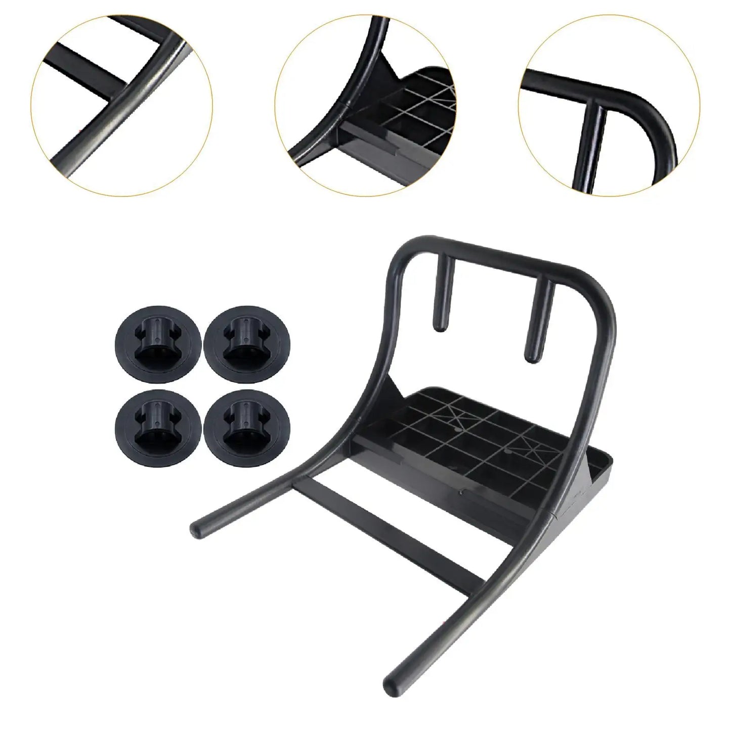 Boat Motor Mount Outboard Motor Stand Holder Marine with 4Pcs Buckles Easy Installation Heavy Duty Inflatable Boat Accessory