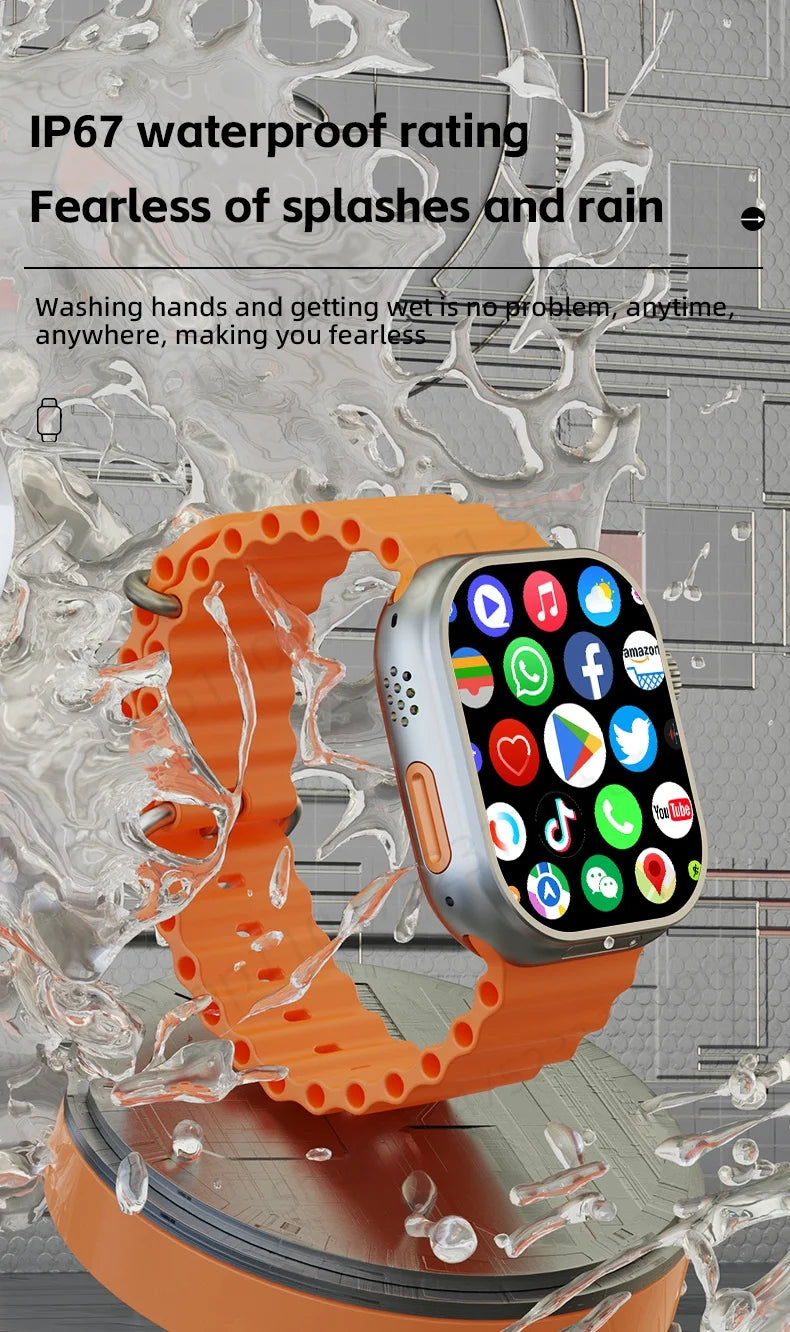 CD12 Smartwatch Upgrade Android 12.0 Smart Watch With 2.26inch Amoled Screen 180° Rotary Camera GPS WIFI Compass Sim Card Slot
