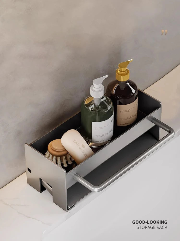 Kitchen Sink Caddy with Drain Tray - Sponge and Dish Brush Holder - photo 3