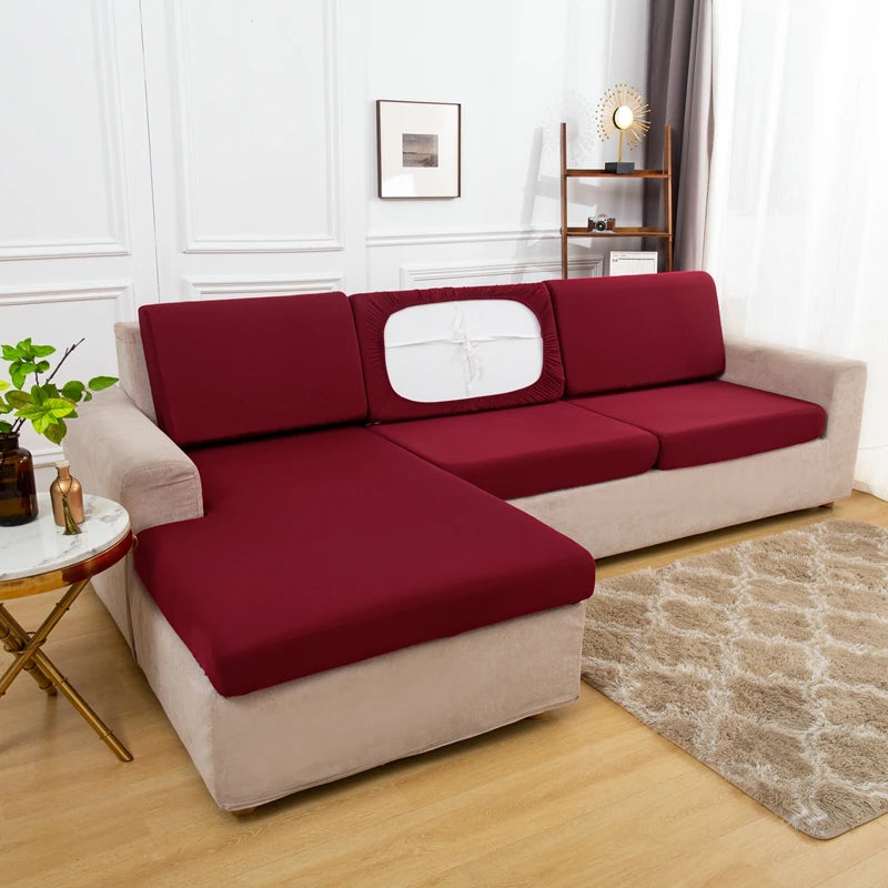 Summer Silk Spandex Seat  Sofa Cushion Cover Pad Protect 2026 Living Room Couch Slipcover 1 2 3 4 Seater Sofa Seat Covers