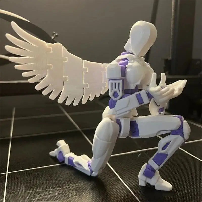 3D Movable Multi-Joint Robot Action Figure — Poseable Desktop Toy & Decor