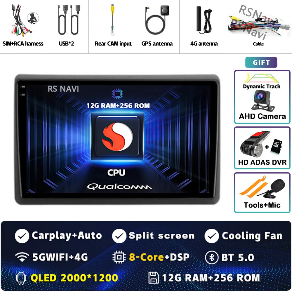 Android Car Stereo for Renault Master (2019–2022) — Wireless CarPlay, Android Auto, GPS, 360° Camera Ready