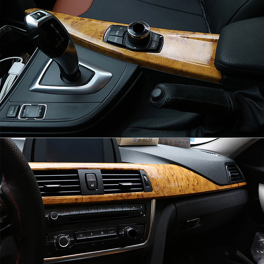 30*100cm Glossy Wood Grain Vinyl Film Decal Auto Foil Textured Waterproof Adhesive Home Furniture Car DIY Stickers Accessories