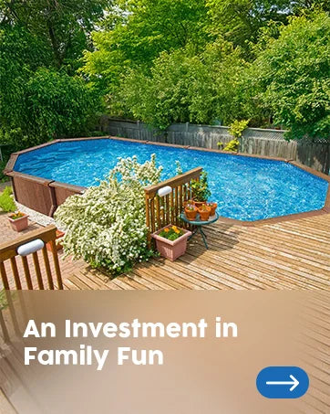 Power Steel Swim Vista 14’ x 8'2" x 39.5” Above Ground Pool, Oval Metal Frame Outdoor Swimming Pool S