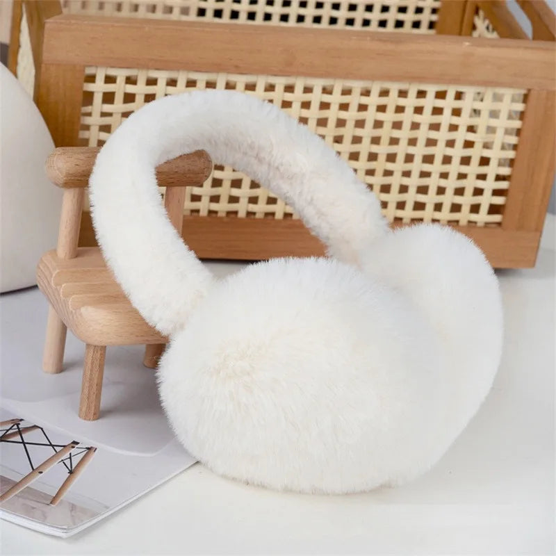 2024 Fashion Autumn Winter Earmuffs Women Men Warm Cute Plush Solid Color Ear Muffs Outdoor Cold Protection Ear-Muffs Ear Cover